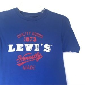 LEVI’S Blue Red White Honestly Made Graphic Tee S